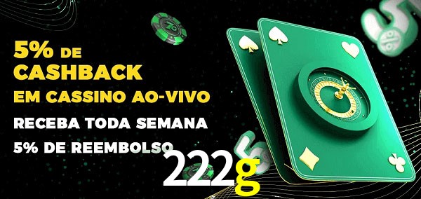 Promoções do cassino ao Vivo 222g
